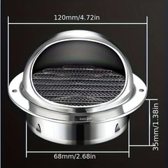 304 Stainless Steel Wind Cap Rainproof Hat Air Outlet Range Hood