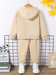 Boy's Hoodie & Sweatpants Set BE KIND Print Kid's Clothes