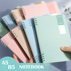 A5 B5 Softcover Notebook Office School Supplies Pink Green