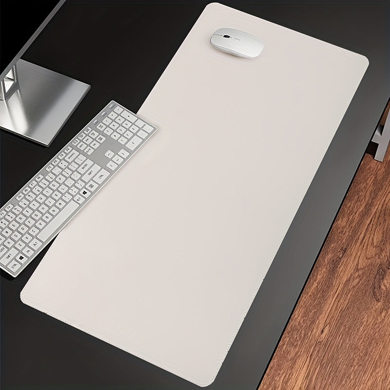 Double Sided PU Leather Mouse Pad Notebook Office Desk Pad Waterproof