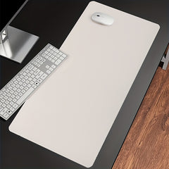 Double Sided PU Leather Mouse Pad Notebook Office Desk Pad Waterproof
