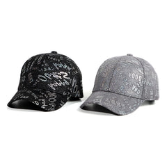 Letter Graffiti Print Baseball Cap Lightweight Adjustable Hip Hop Dad Hat