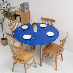 Vinyl Elastic Table Cover Washable Spandex Tablecloth Stretch Tab