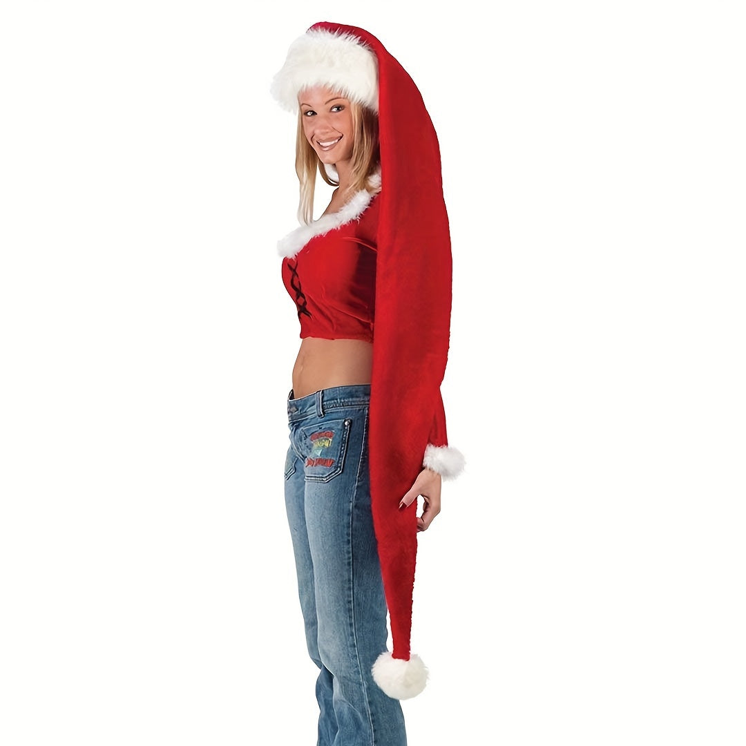 Extra Long Plush Christmas Hat Cosplay Party Decor Props