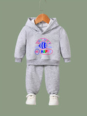 Happy Pattern Long Sleeve Hooded Sweatshirt Girls Comfy Hoodies Pullover