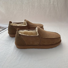 Men's Fleece Warm Slip On Moccasines for Winter