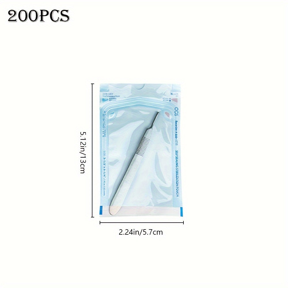 200pcs Self-Sealing Sterilization Bag Dental Tattoo Tool Storage