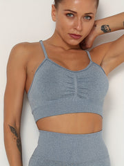 Adjustable Strap Sports Bra Seamless Comfortable and Supportive Activewear
