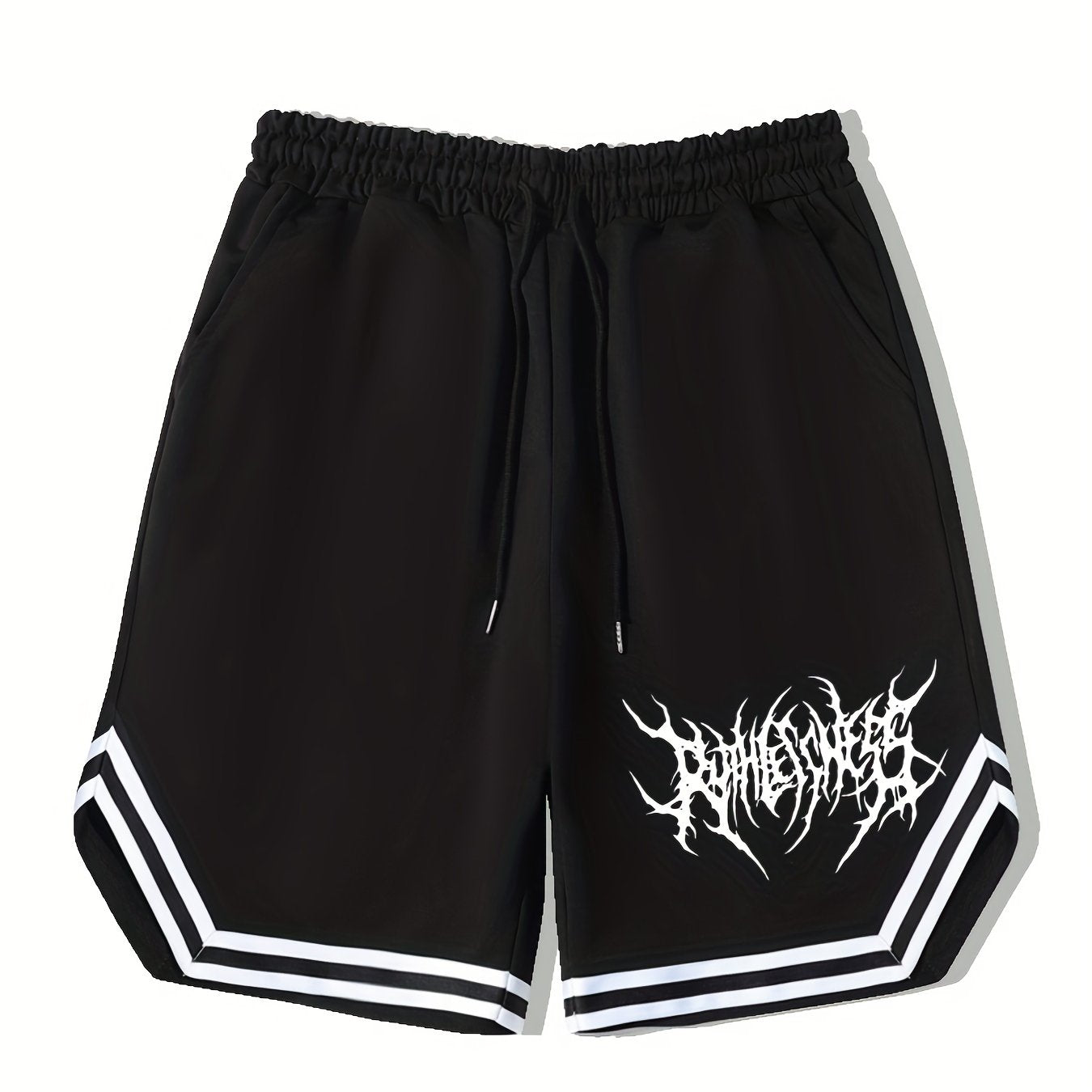 Men's Graphic Drawstring Stretchy Short Pants