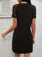 Short Sleeve Lace Dress For Women