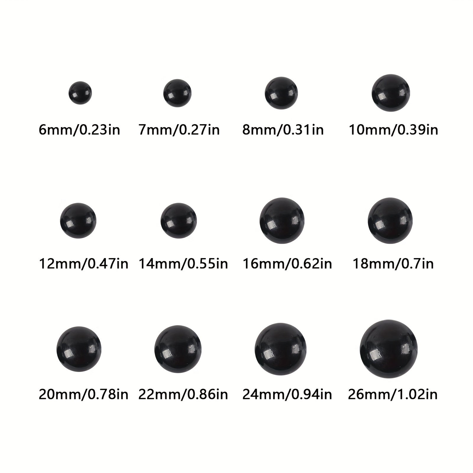 300 Pcs Safety Eyes for Amigurumi Crochet Teddy Bears Dolls Plush Animals
