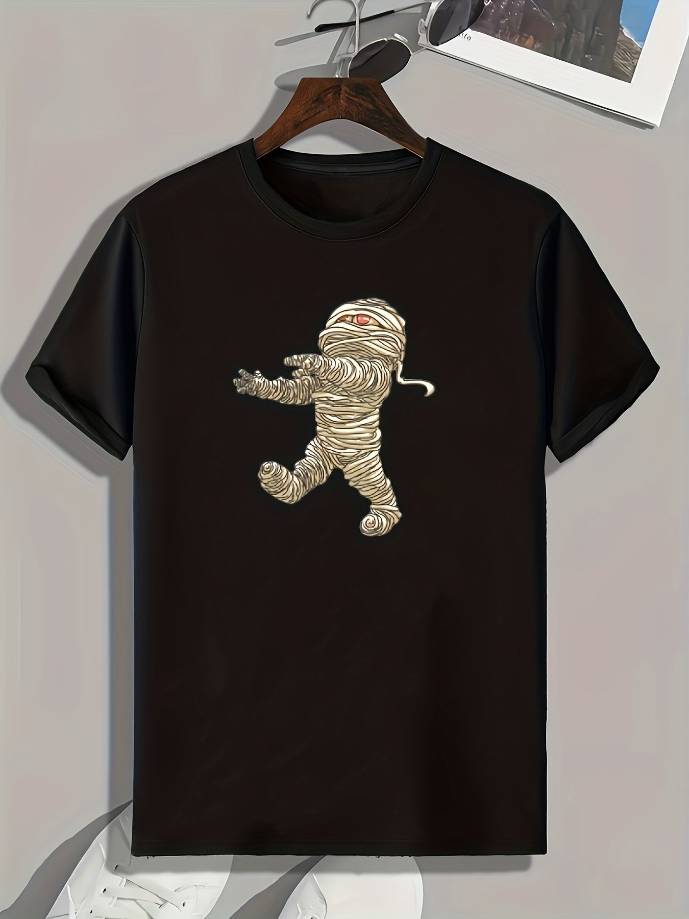 Mummy Print Men's Tee for Halloween