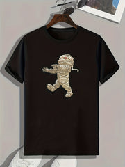 Mummy Print Men's Tee for Halloween