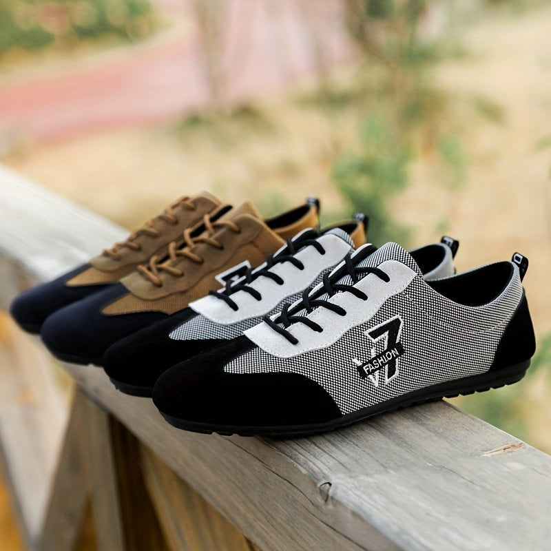 Men's Lace up Sneakers Comfortable Walking Shoes
