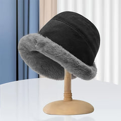 Winter Plush Brim Hat Thickened Warm Keeping Hat Coldproof & Windproof