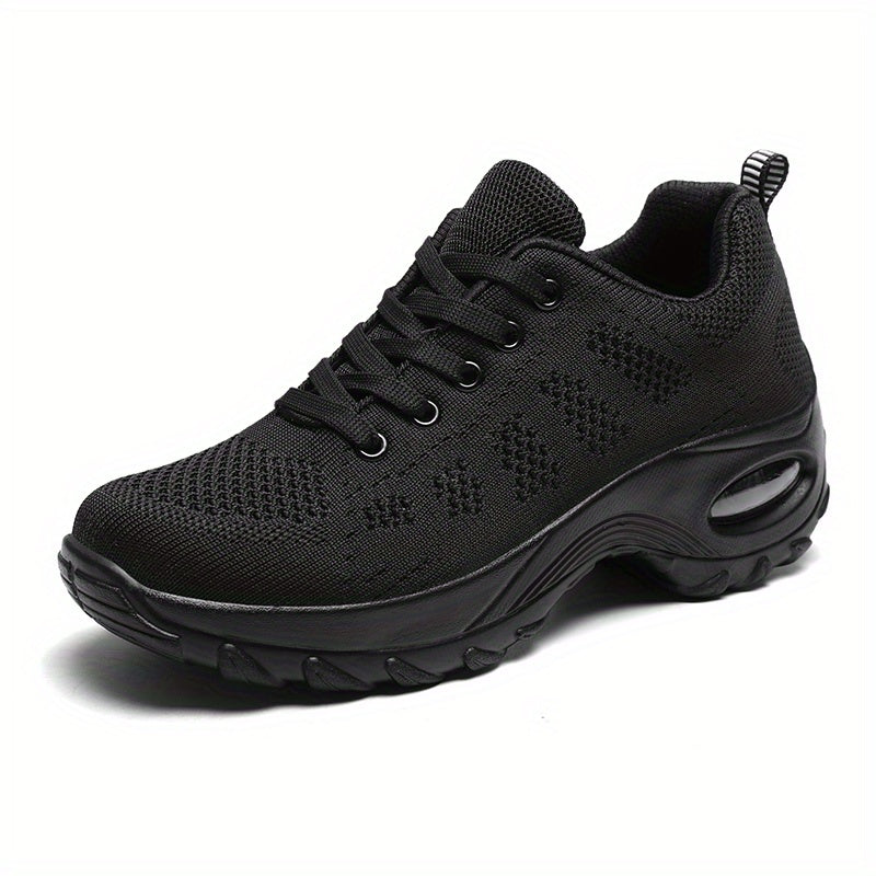 Women's Casual Dance Shoes Air Cushion Weaving Sneakers Arch Support
