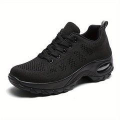 Women's Casual Dance Shoes Air Cushion Weaving Sneakers Arch Support
