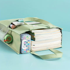 Bineng Portable Students Carry Book Bag Art Bag File Bag