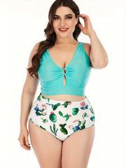 Cut Out Tank Bra & Panty Bikini Set