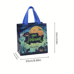 Cartoon Halloween Pattern Storage Handbag Lightweight Gift Non Woven Bag