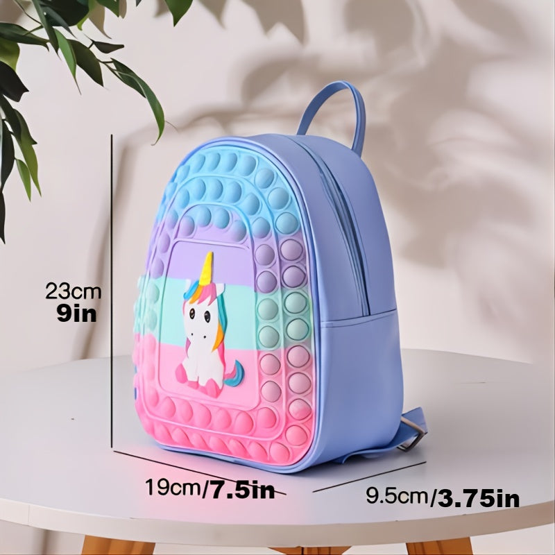 Kids Lightweight Unicorn Silicone Backpack - School Gift
