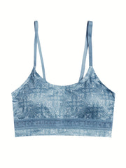 3pcs Floral Seamless Padded Cami Bra Set
