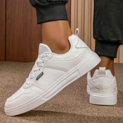 Unisex Round Toe Lace up Skate Shoes Sports Sneakers