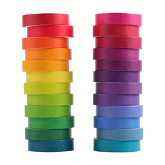 2m Solid Rainbow Printed DIY Washi Tape School Office Supplies