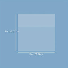 3x3 Clear Sticky Notes Waterproof Self Adhesive Translucent Sticky Note Pads