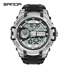 SANDA Waterproof LED Digital Sports Boy's Watch Gift