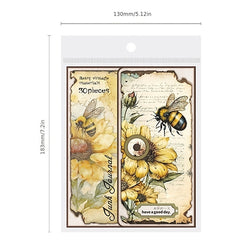 30pcs Vintage Flowers Plant Animal Material Paper Retro Paper Deco Scrapbooking