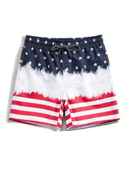 Men's Quick Drying Hawaiian Board Shorts Mesh Lining Pockets Swim Trunks