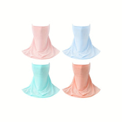 Sunscreen Mask Breathable Veil Ice Silk Face Mask UV Protection Neck Gaiter