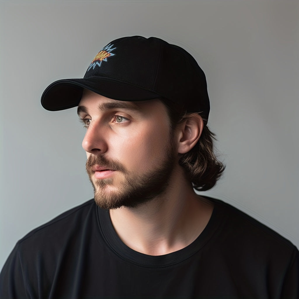 Stay Dry & Edgy Adjustable Baseball Cap Hip hop Unique Stylish Snapback Cap