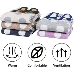 5 Pairs Women's Dog Novelty Crew Socks Funny Christmas Gift