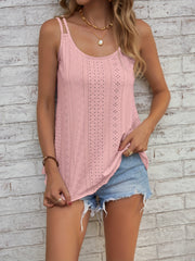 Eyelet Embroidered Cami Top