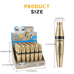 Waterproof 3D Long & Curling Mascara with 4D Silk Fiber Volumizing Effect