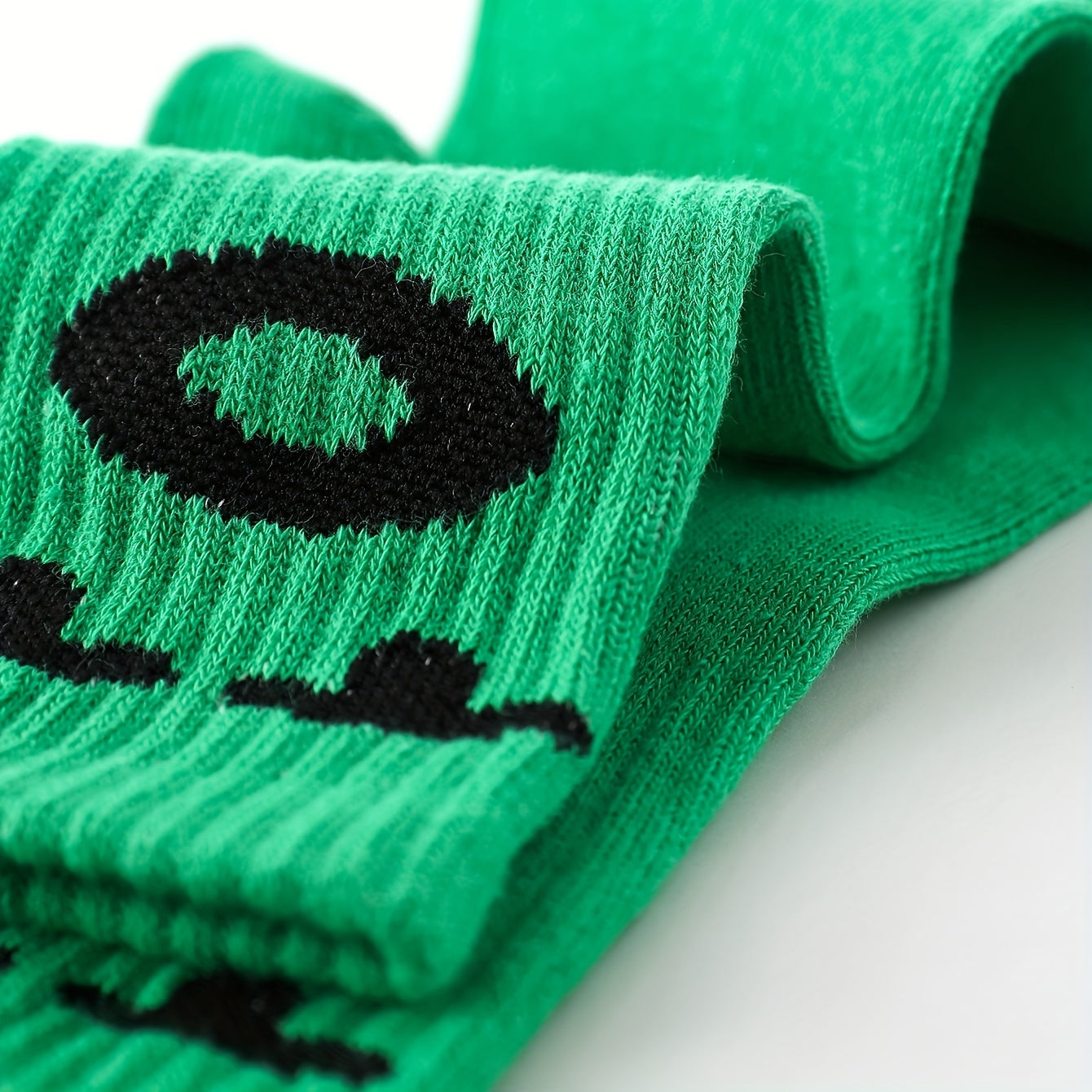5 Pairs Kids Funny Crew Socks Breathable Comfortable Mid Calf