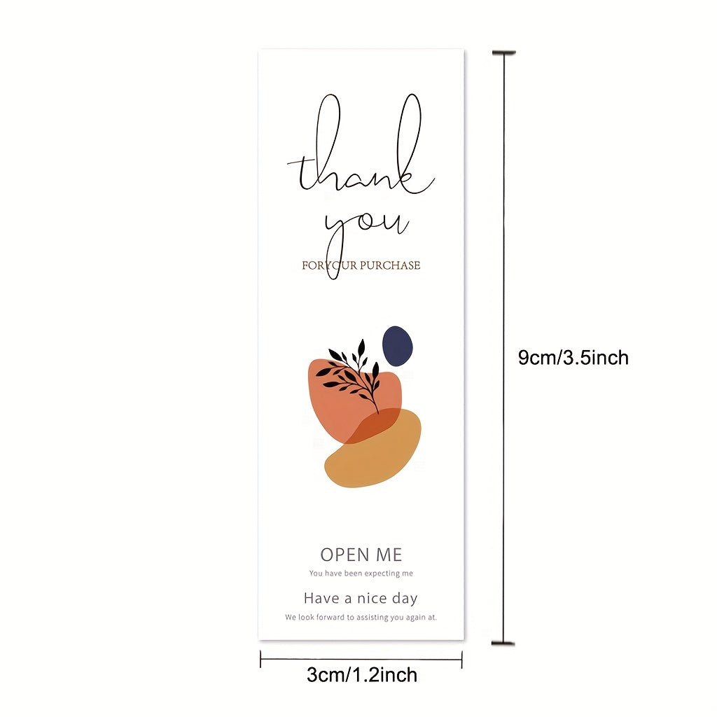 100pcs Thank You Sticker Roll Self-adhesive Label