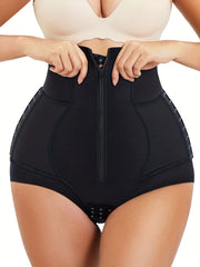High Waist Compression Zipper Panties Underwear & Shapewear