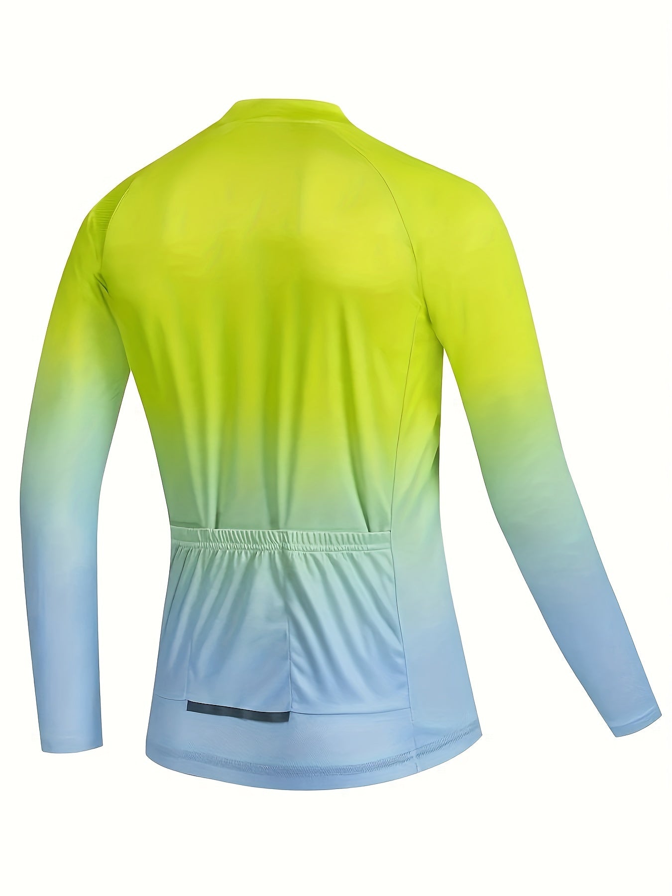 Men's Cycling Jersey Gradient Graphic Long Sleeve Shirt