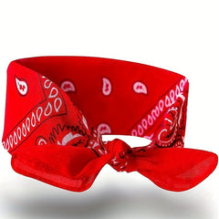 Cashew Flower Square Outdoor Sports Bag Head Scarf for Men