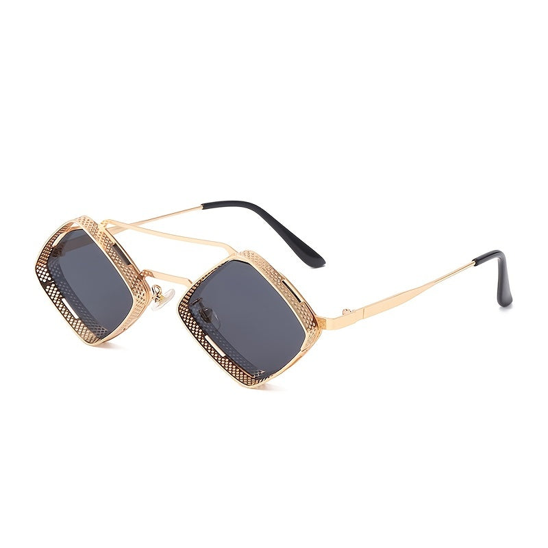 Metal Polygonal Sunglasses UV400 For Men
