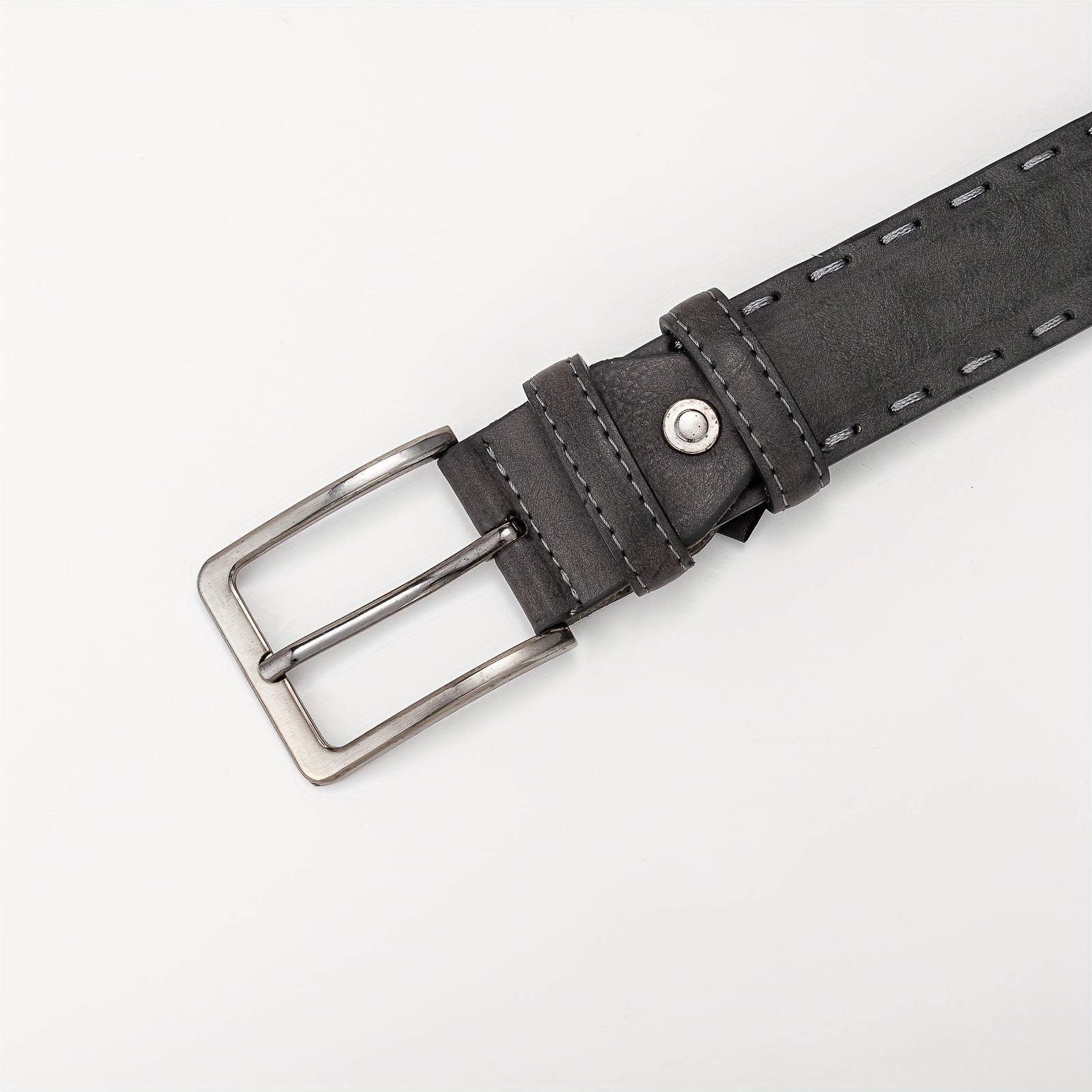 Men's Casual PU Leather Buckle Belt for Pants Jeans