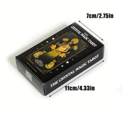 Crystal Magic Tarot with QRCode Pdf Guidebook Christmas Merry Tarot Card