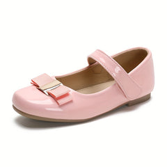 Girls Bowknot Flat Shoes Lightweight Party Dress Shoes