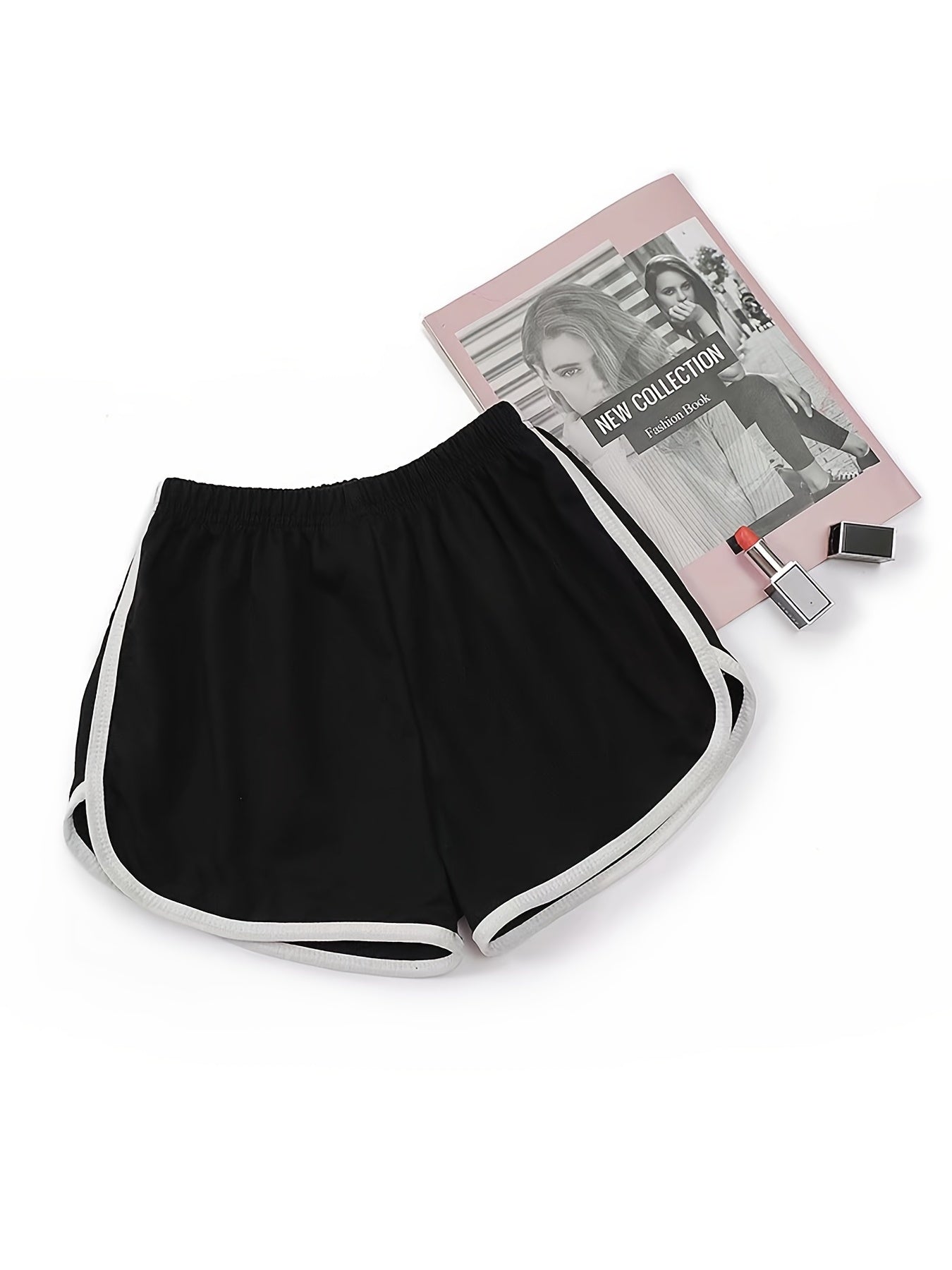 3pcs Elastic Waist Dolphin Shorts Casual Comfy Daily Shorts Women's Clothing