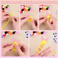 100 Pcs 6mm x 12" Pipe Cleaners Crafts Soft Bristle Durable Flexible Supplies
