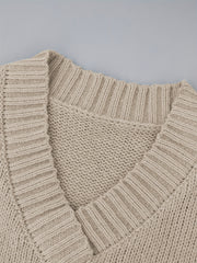 V Neck Long Sleeve Sweater