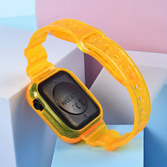 Student Electronic Watch with Transparent Strap